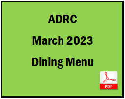 This icon links to the March 2023 menu.