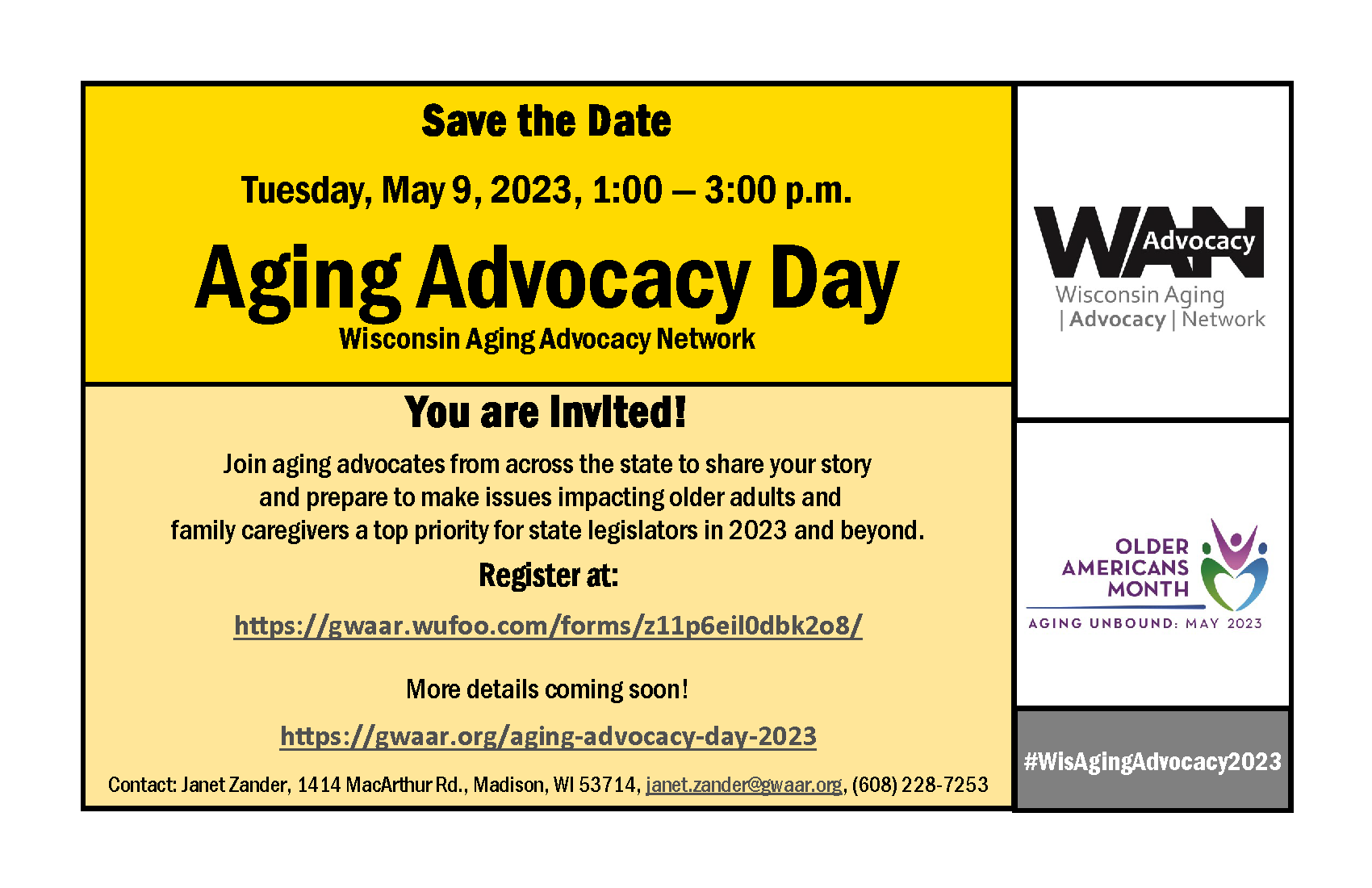 Icon linking to information about Aging Advocacy Day 