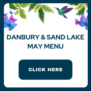 The icon above links to the Danbury & Sand Lake 2024 May menu